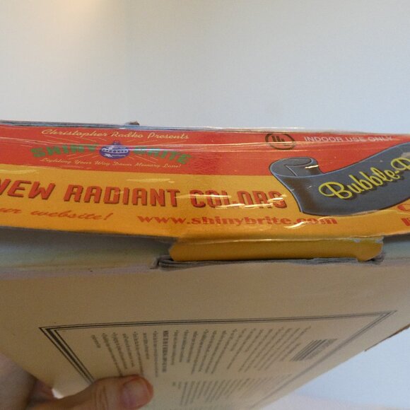 Christmas Tree Bubble Lights Bubble-Brite Vintage String and Original Box - Picture 4 of 12